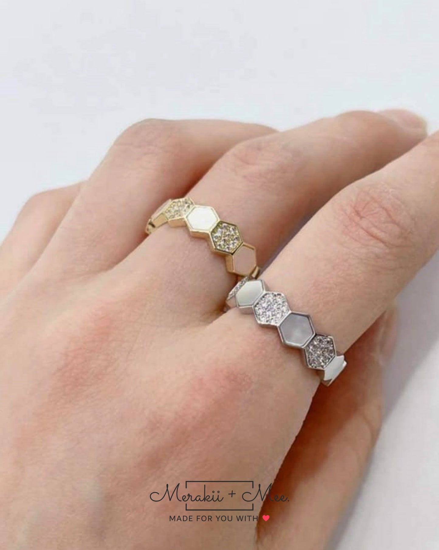 Honey Comb Hexa Ring