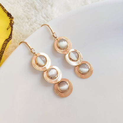Plate Gold Earrings