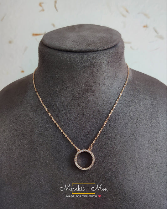 Diamond Circle Necklace