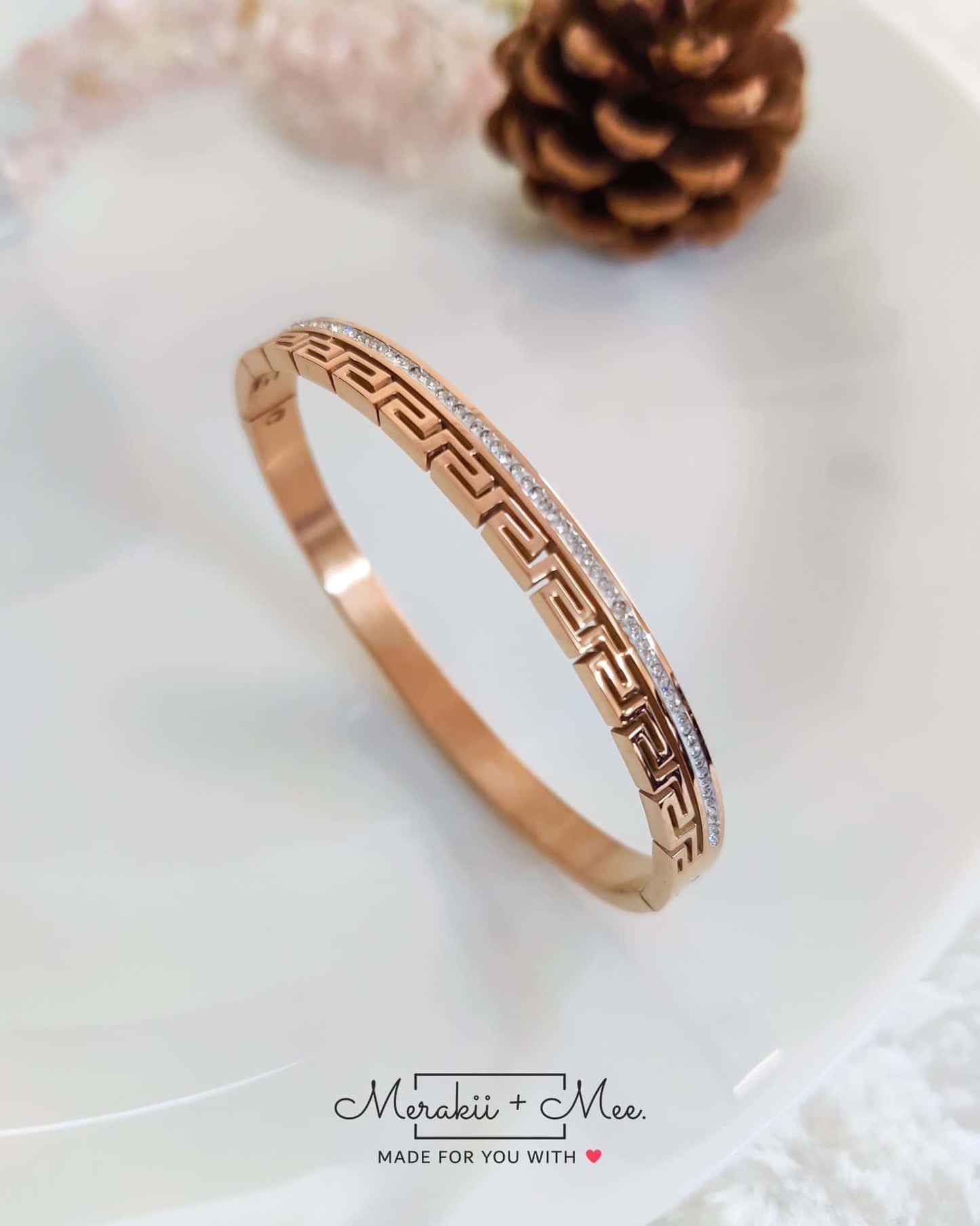 Penelope Diamond Rose Gold Kada