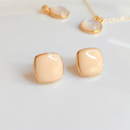 3 in 1 Beige Earrings