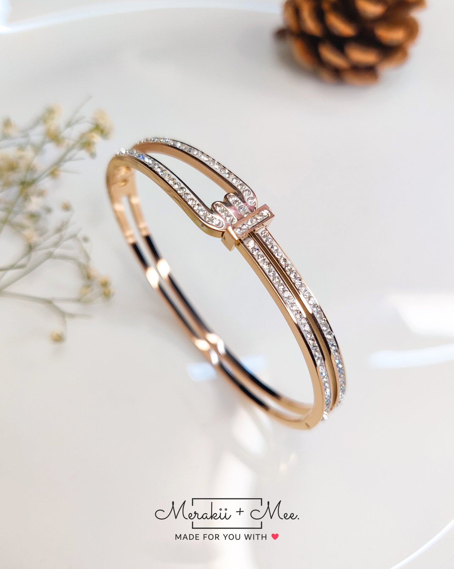 Fiona Rose Gold Kada