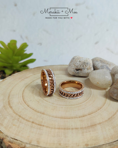 Chain in Band Ring