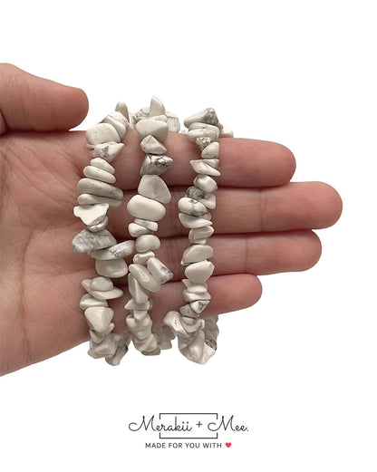 Howlite Chip Bracelet