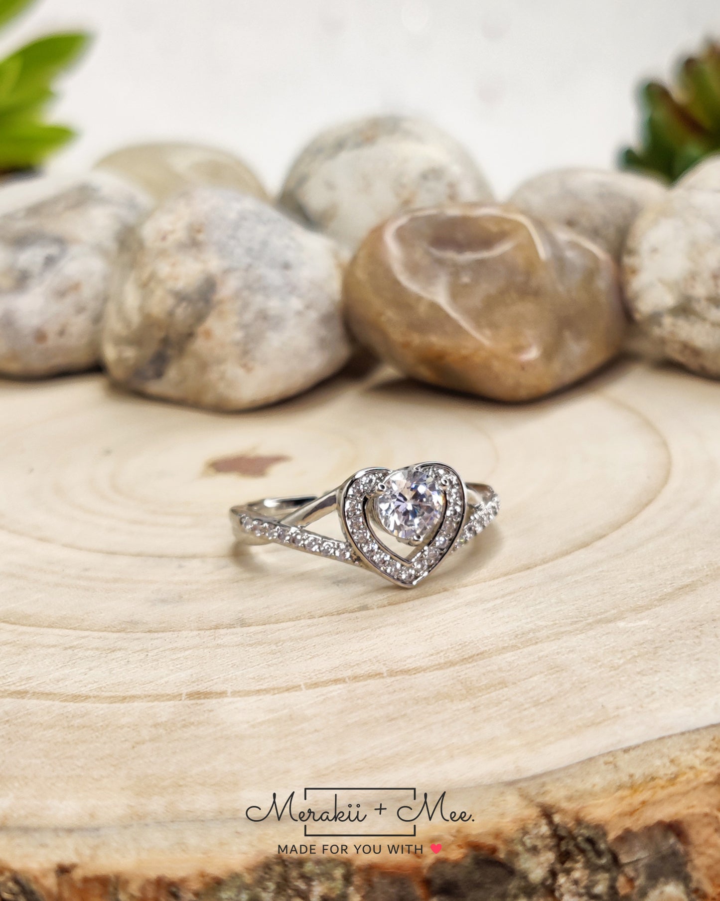 Heart Diamond Ring