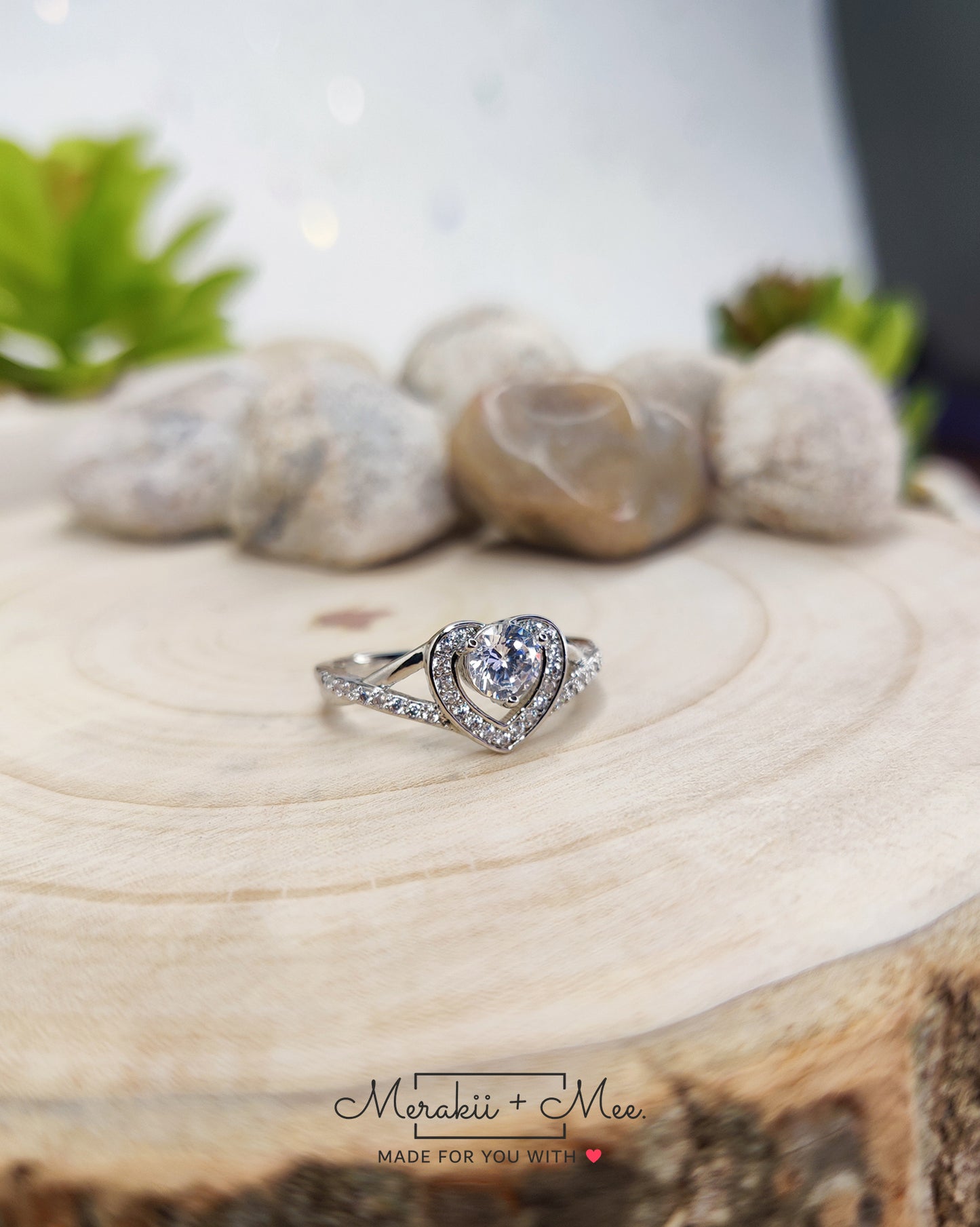 Heart Diamond Ring