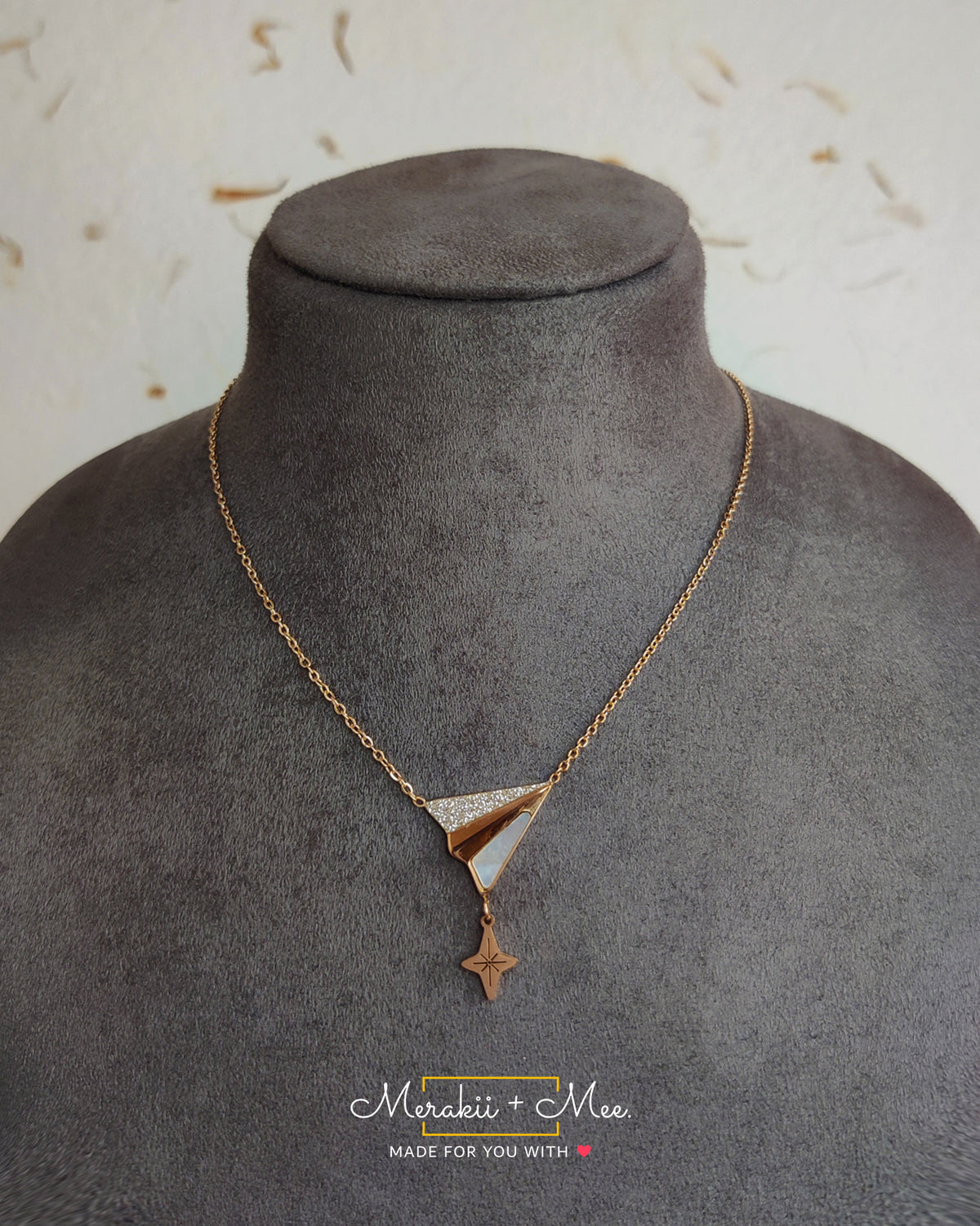 Paper Plane Necklace