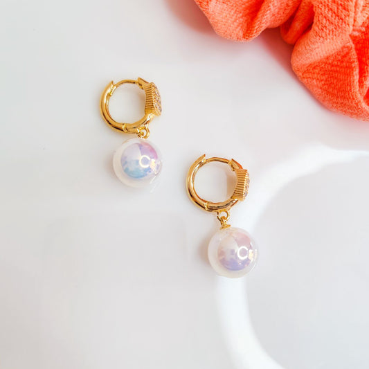 Aura Pearl Bali Earrings