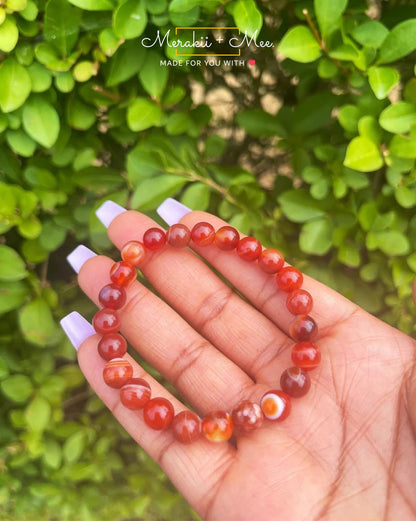 Carnelian Crystal Bracelet for Stability