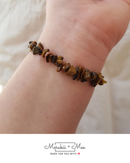 Tiger Eye Chip Bracelet