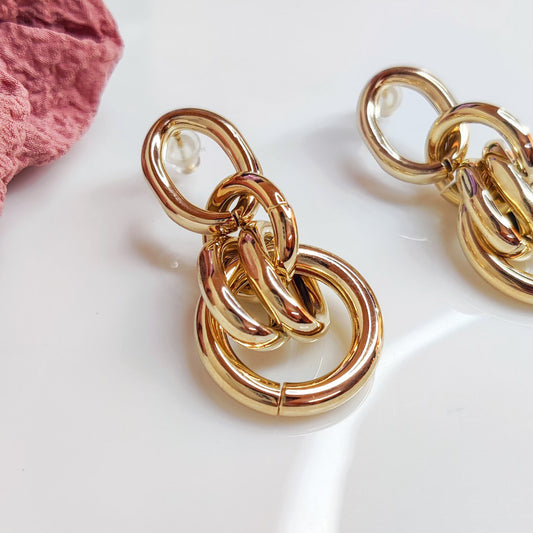 Golden Shackle Earrings