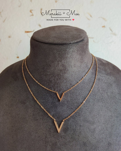 Layered V Necklace