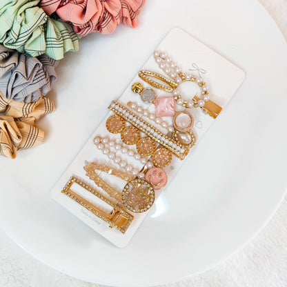 Pearlvira - Set of 8 Korean style Hair pins