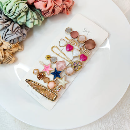 Pink is the new Black - Pack of 8 Korean style hair pins