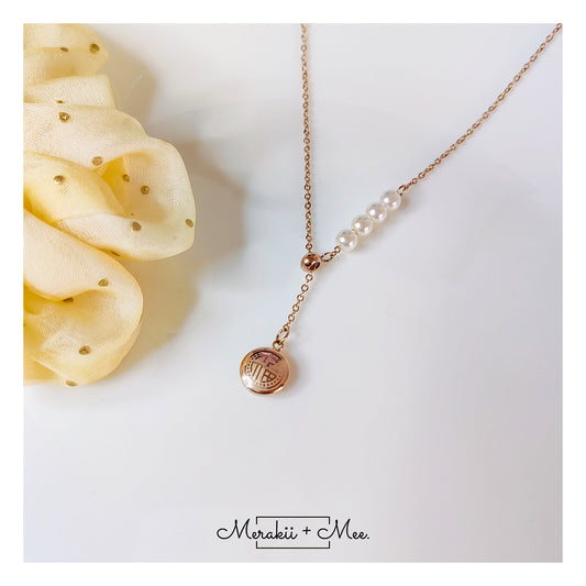 4 Pearl Dangler Necklace