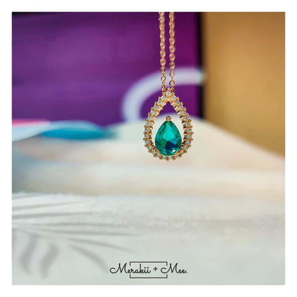Aqua Drop Necklace