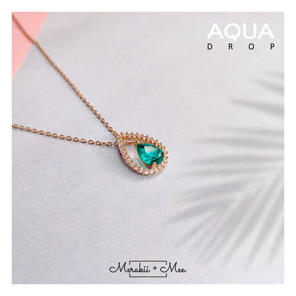 Aqua Drop Necklace