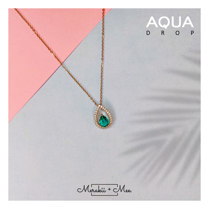 Aqua Drop Necklace